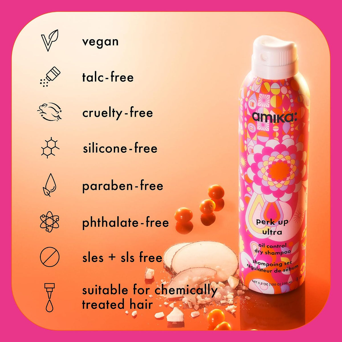 Amika | Extra Strength Dry Shampoo for Extra Oily Scalps