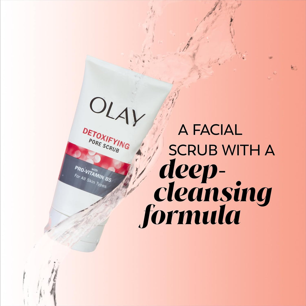 Olay | Facial Scrub Face Wash Salicylic Acid Deep Pore Cleansing Gel — 5 fl oz (Pack of 3)
