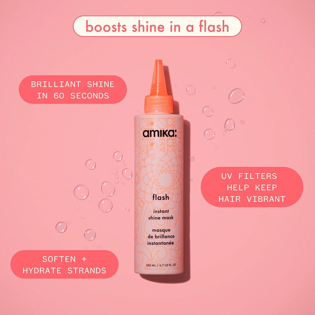 Amika | 60 Second Shine & Hydration Hair Mask Amber