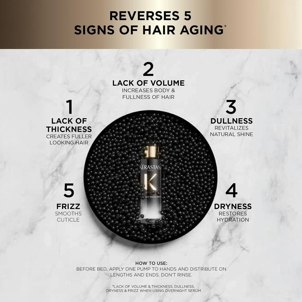 Kérastase | Overnight Hydrating Serum for Aging Hair — 3 fl oz