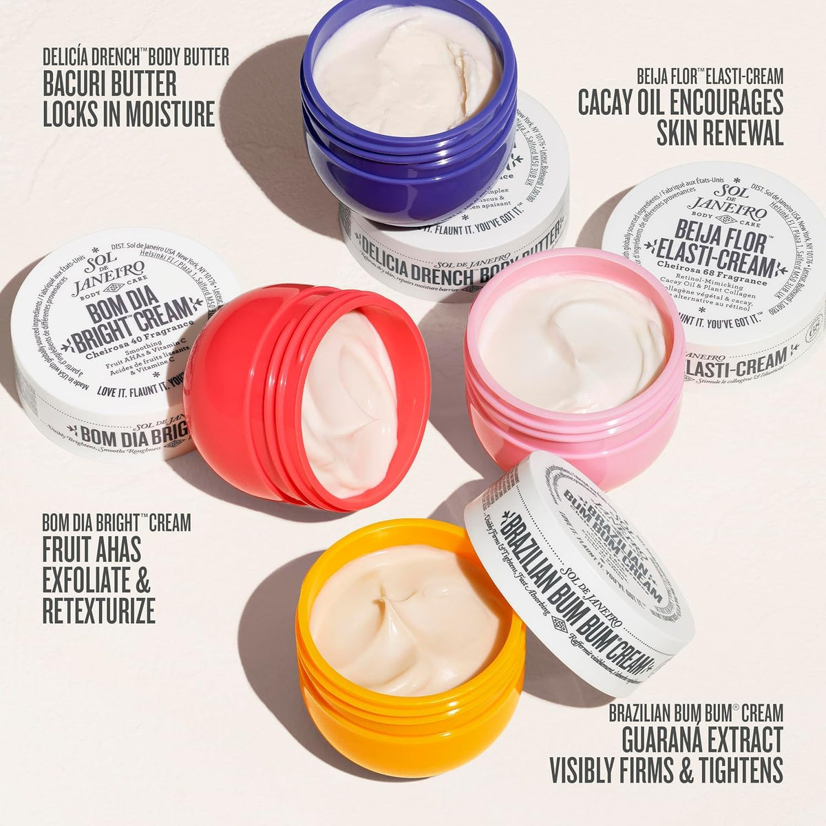 Sol de Janeiro | Body Cream Discovery Set with 4 Minis — 3.36 fl oz Total