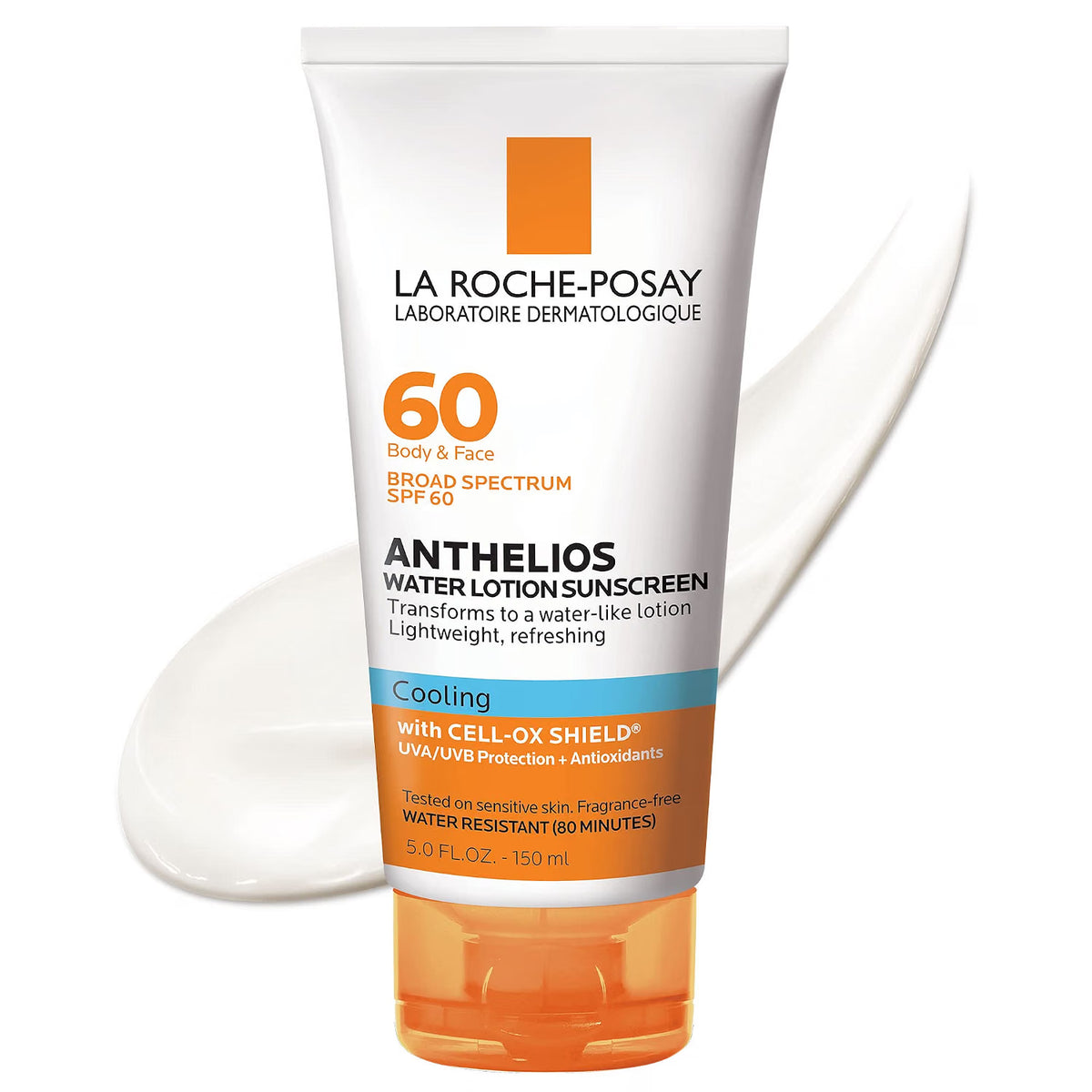 La Roche-Posay sunscreen tube on a white background