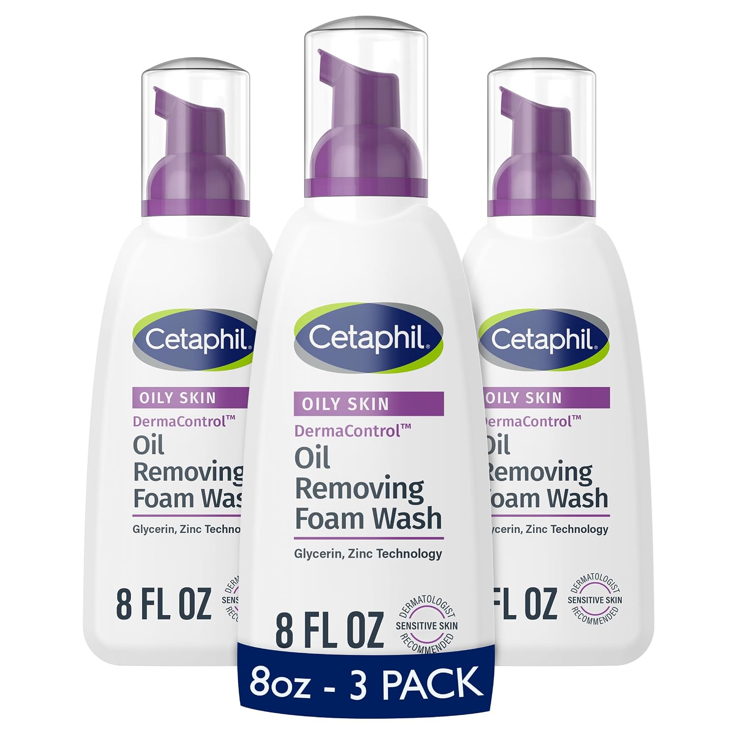 Cetaphil DermaControl Oil Removing Foam Wash for Oily Sensitive Skin