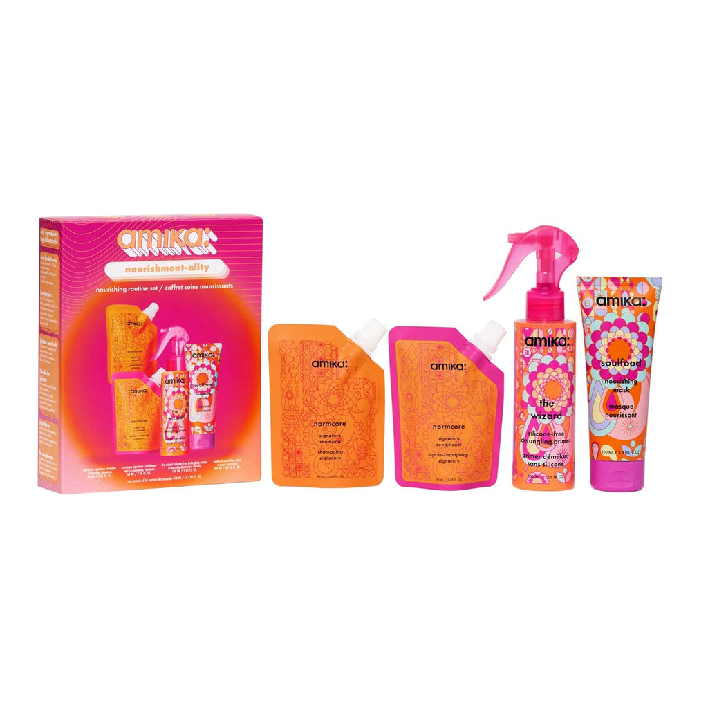 Amika | Normcore, Soulfood & Full Size Wizard Routine Set — 4 Pieces, 12.3 fl oz Total