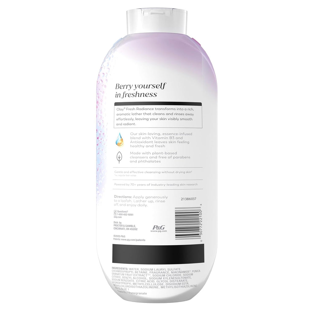 Olay | Body Wash Fresh Radiance Vitamin B3 Antioxidant Berries Frescas — 22 fl oz