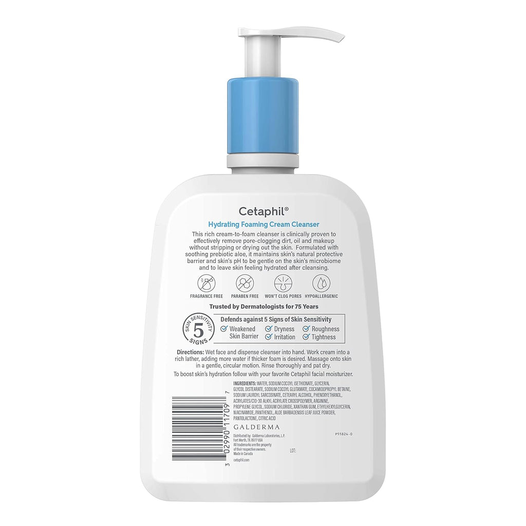 Cetaphil Cream to Foam Face Wash for Sensitive Skin