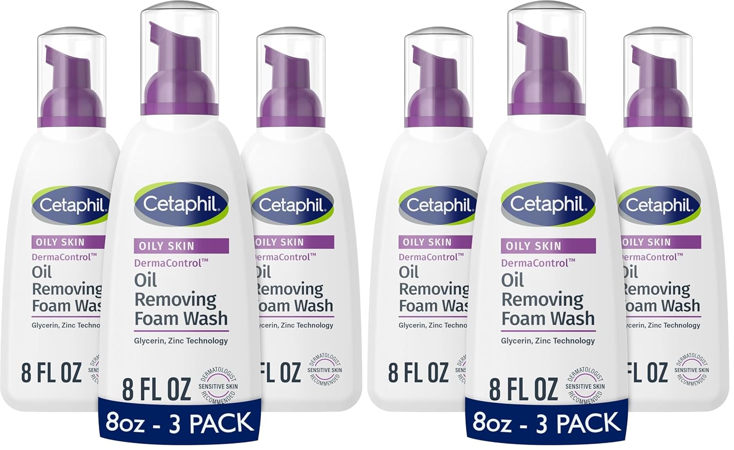 Cetaphil DermaControl Oil Removing Foam Wash for Oily Sensitive Skin