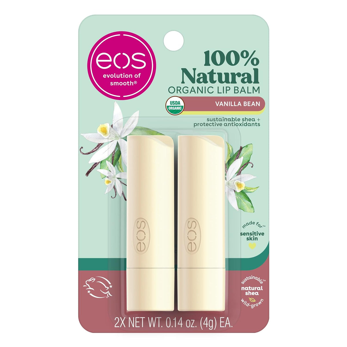 eos | Vanilla Bean Organic Lip Balm