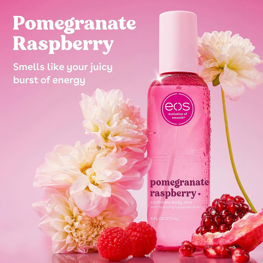 eos | Pomegranate Raspberry Body Mist Hyaluronic Acid — 6 fl oz
