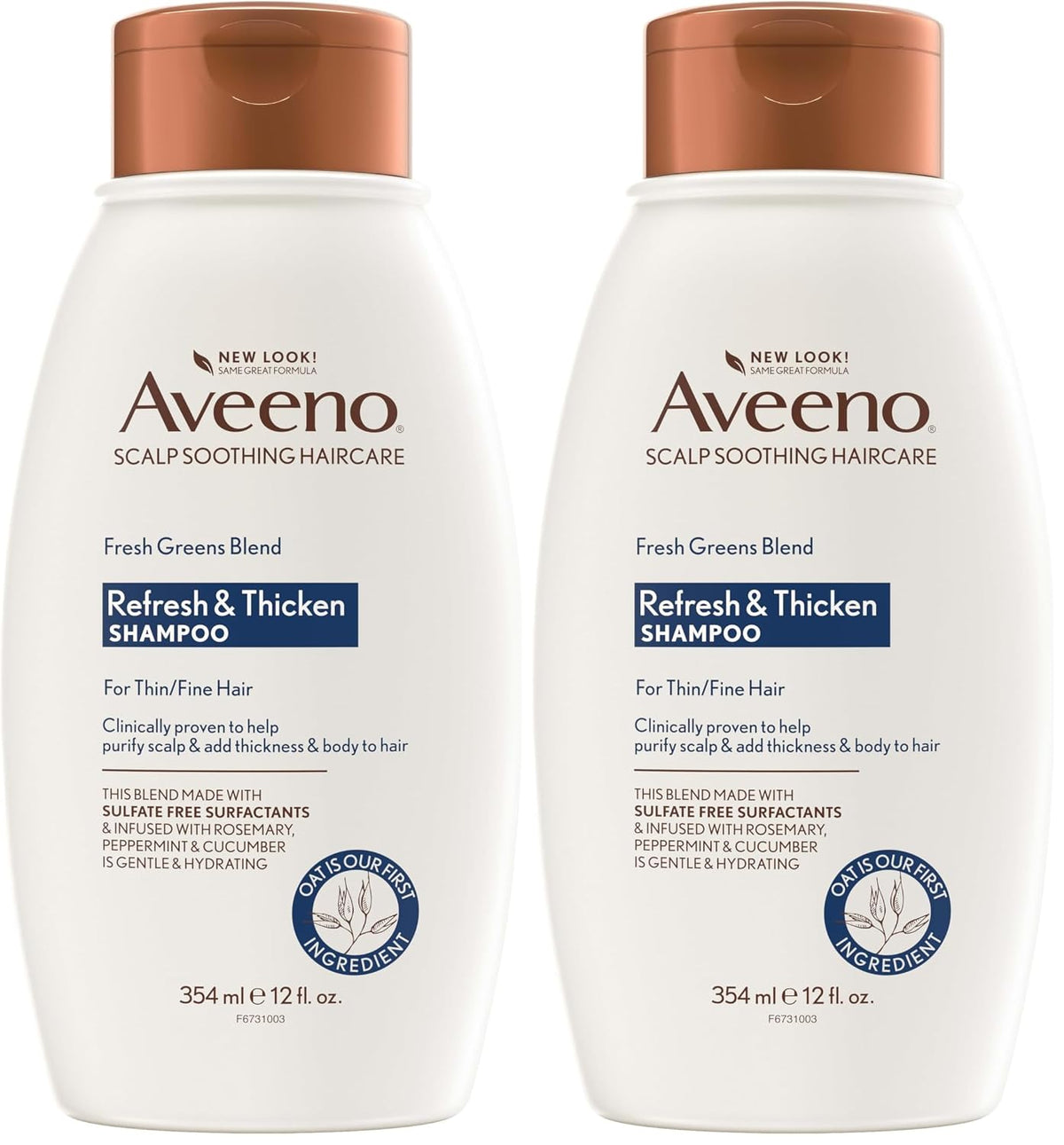 Avweeno Refresh And Thicken Shampoo in a white background