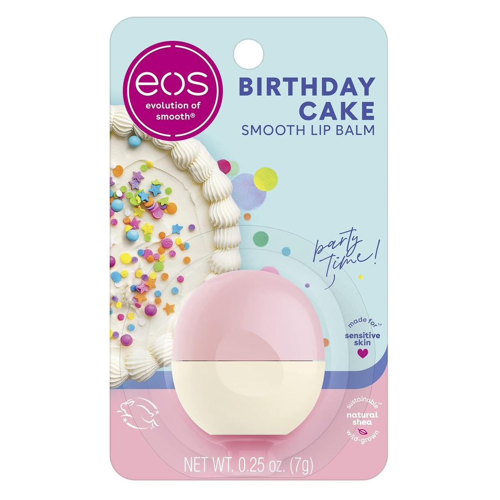 eos | Birthday Cake Natural Shea Lip Balm Sphere