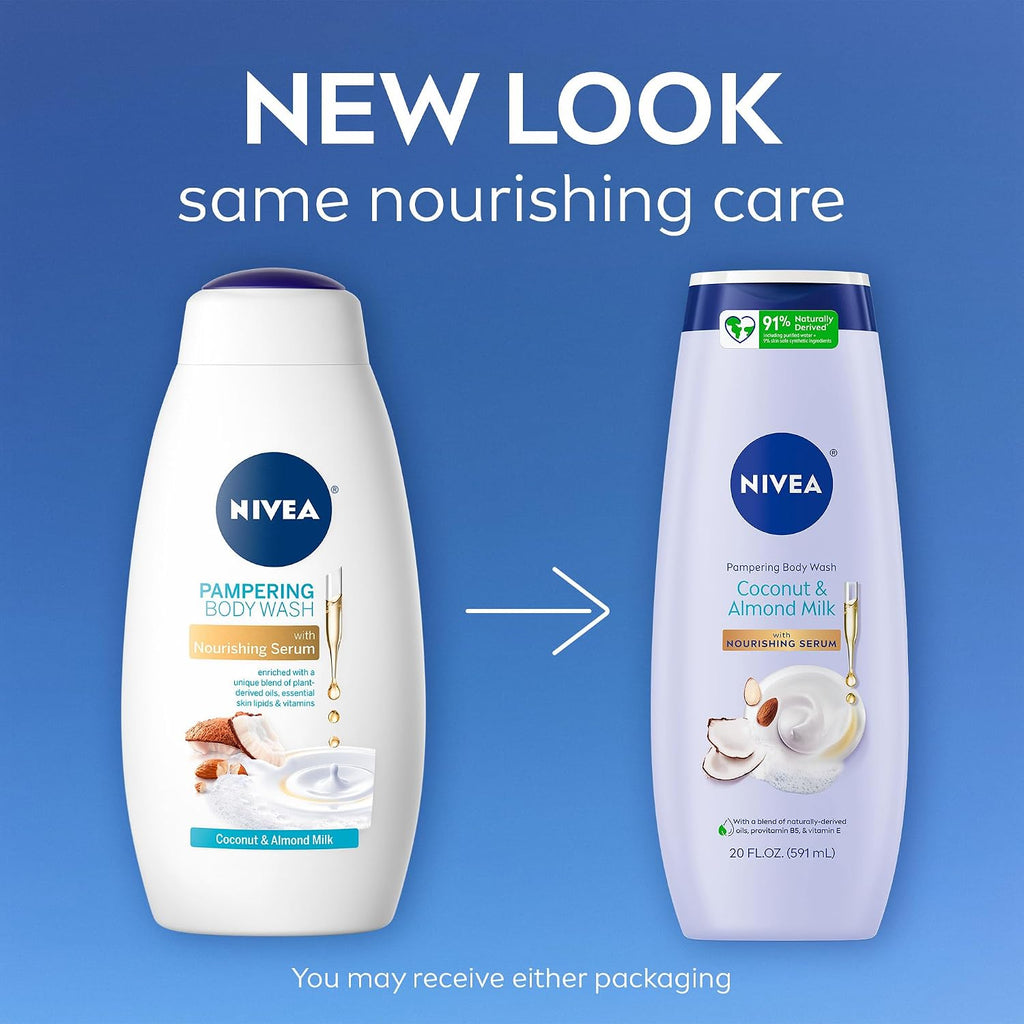 NIVEA Pampering Coconut & Almond Milk Body Wash