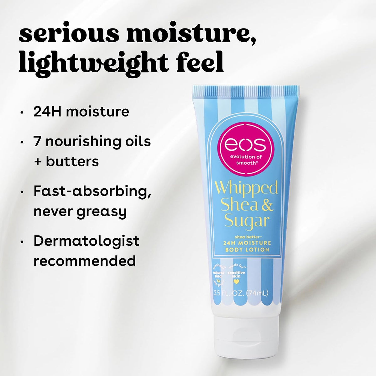 eos | Shea Better Mini Body Lotion Dolce Vita Shea Butter 24-Hour Hydration Travel Size — 2.5 fl oz