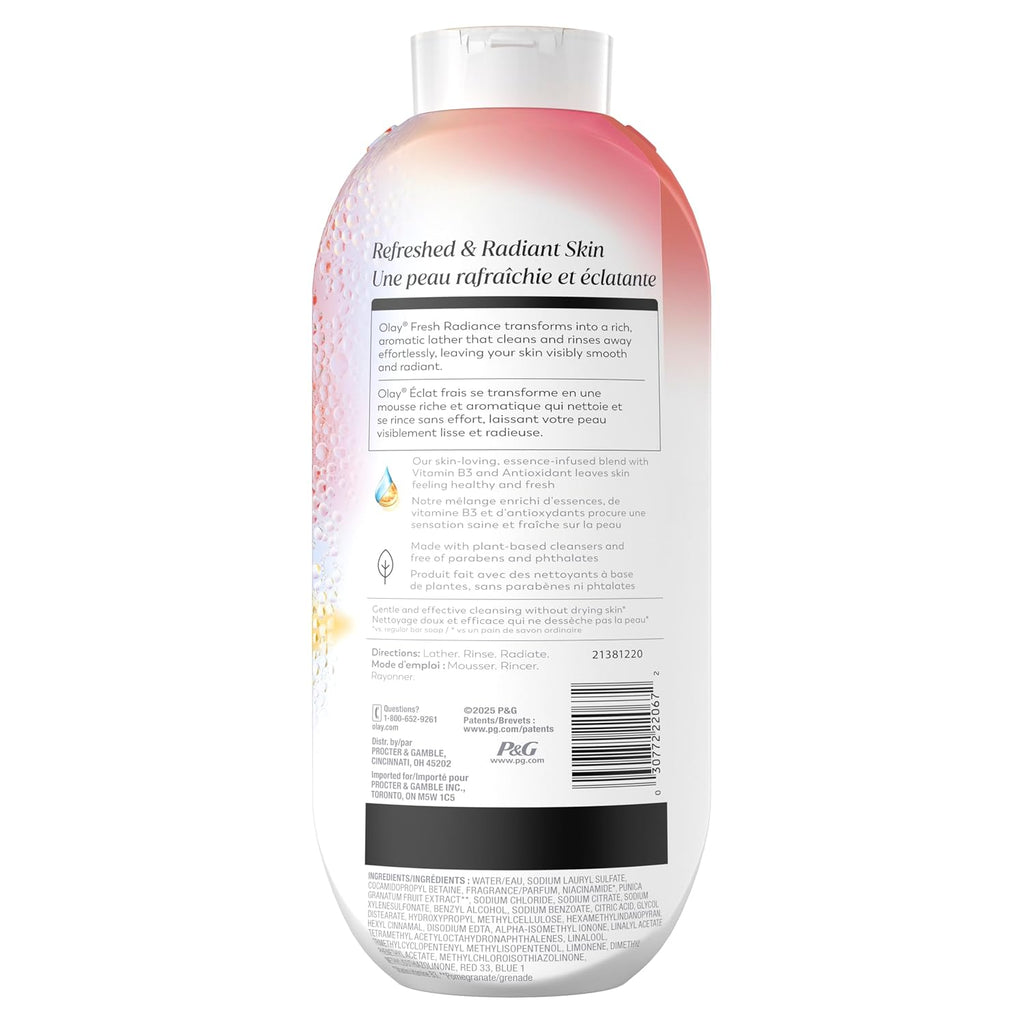 Olay | Body Wash Fresh Radiance Vitamin B3 Antioxidant Black Cherry Vanilla — 22 fl oz