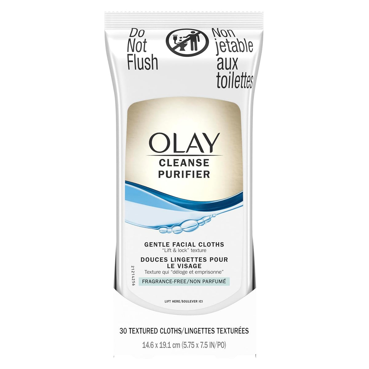 Olay | Gentle Facial Cleansing Cloths Sensitive Skin Aloe Vitamin E Fragrance Free — 30 Count
