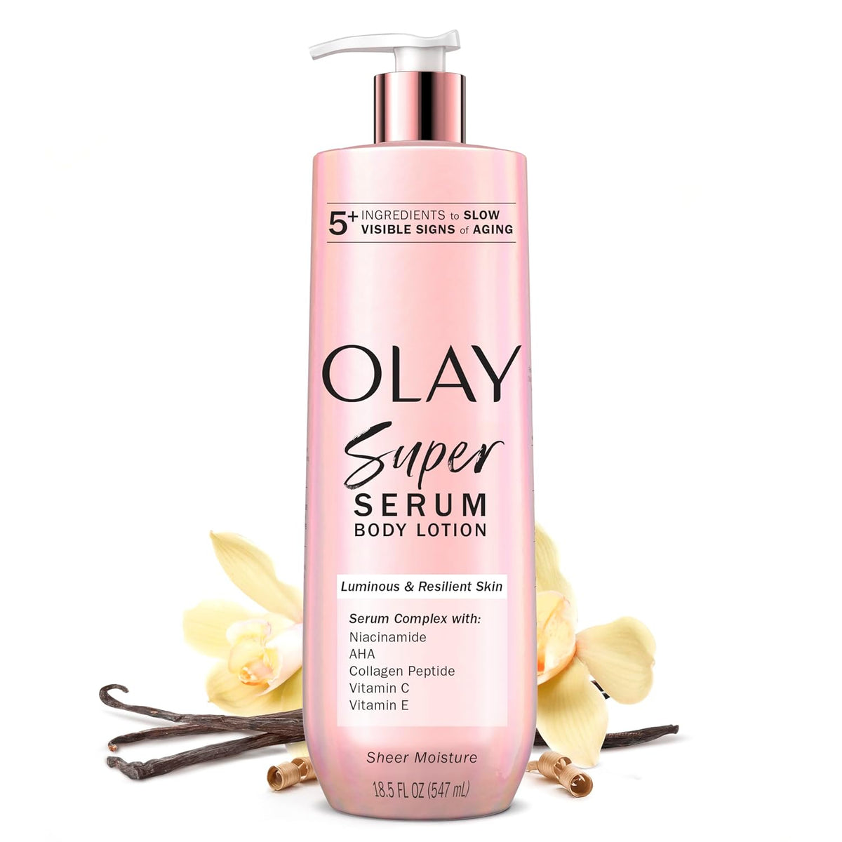 Olay | Body Lotion Super Serum Niacinamide AHA Collagen Peptide Vitamin C Vitamin E — 17 fl oz