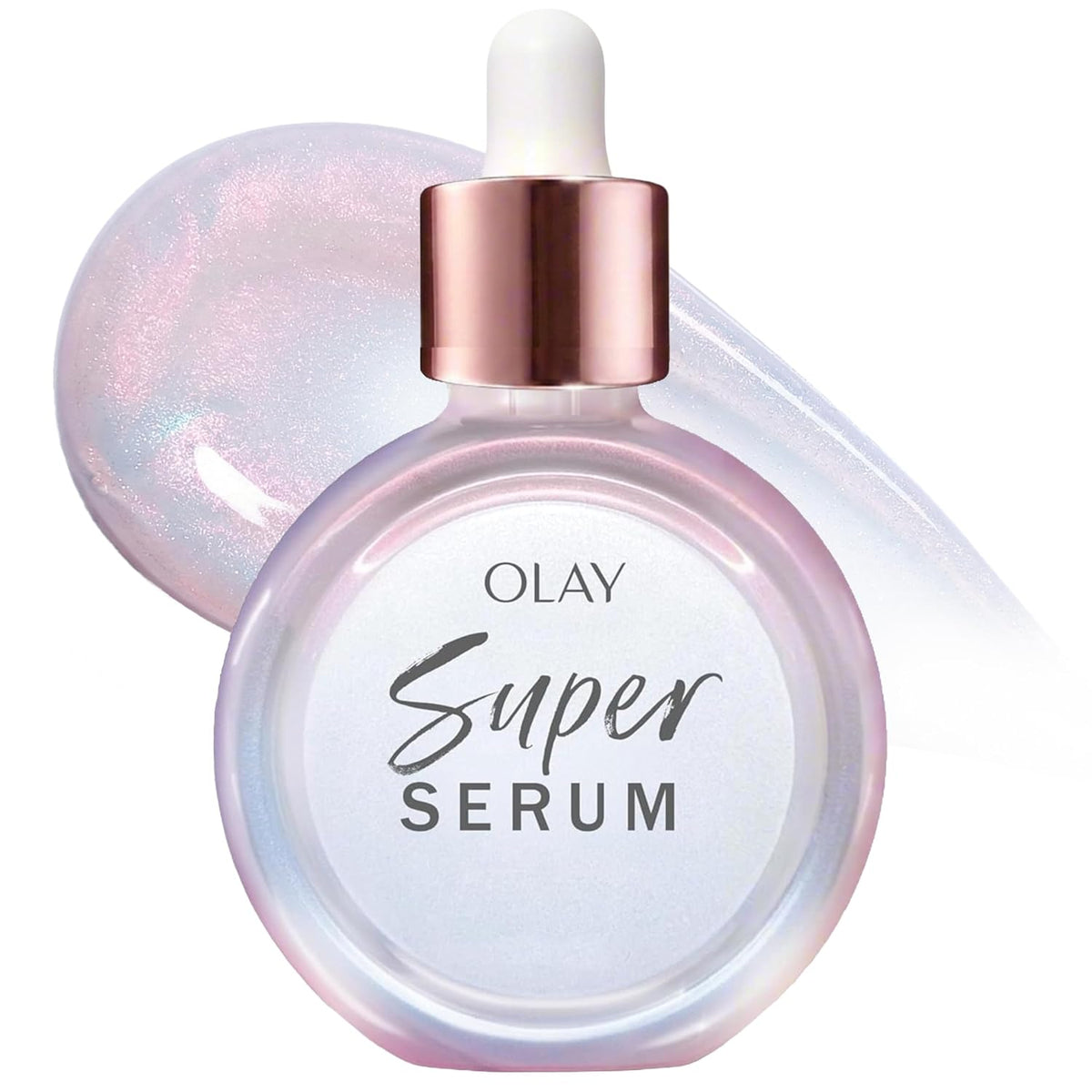 Olay | Super Serum 5-in-1 Daily Face Serum Niacinamide Vitamin C Collagen Peptide AHA Fragrance Free
