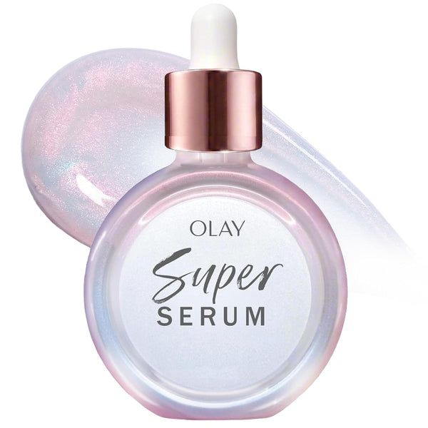 Olay | Super Serum 5-in-1 Daily Face Serum Niacinamide Vitamin C Collagen Peptide AHA Fragrance Free
