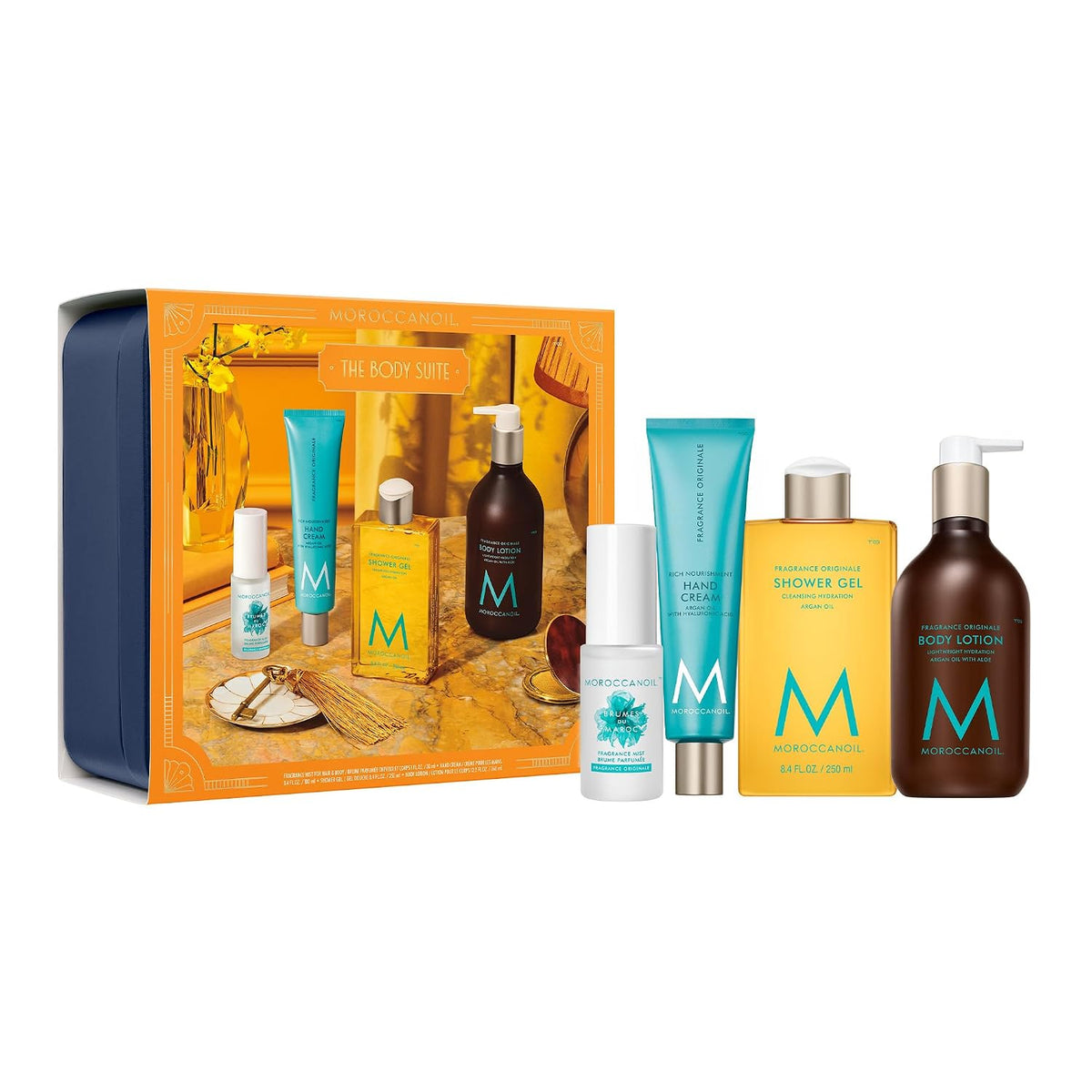 Moroccanoil | Hydrating Shampoo Conditioner Treatment Mist & Body Lotion Set