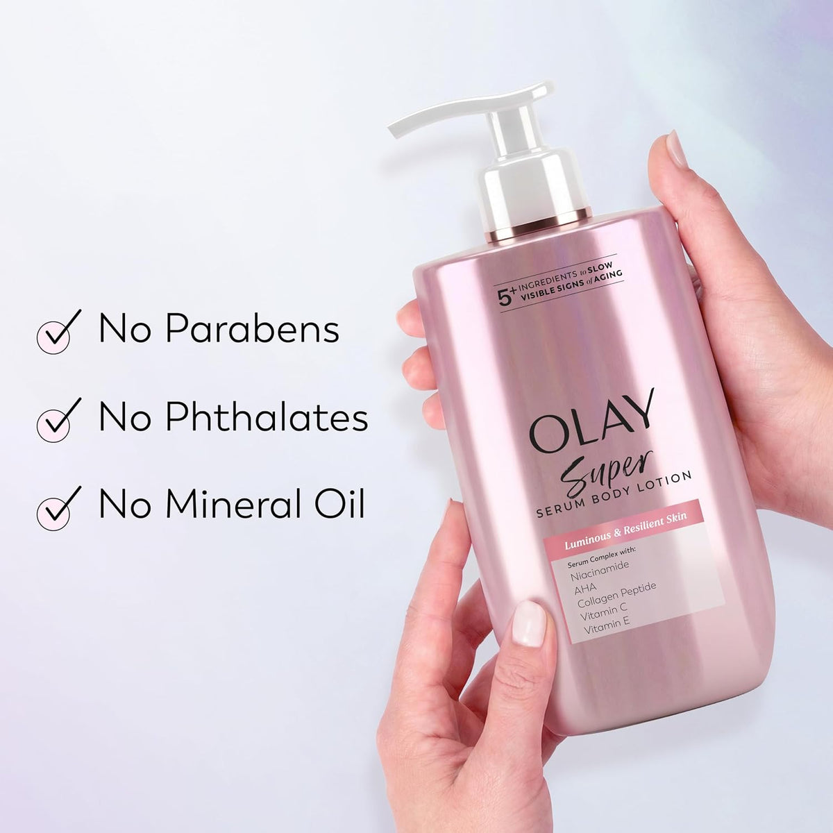 Olay | Body Lotion Super Serum Niacinamide AHA Collagen Peptide Vitamin C Vitamin E — 17 fl oz