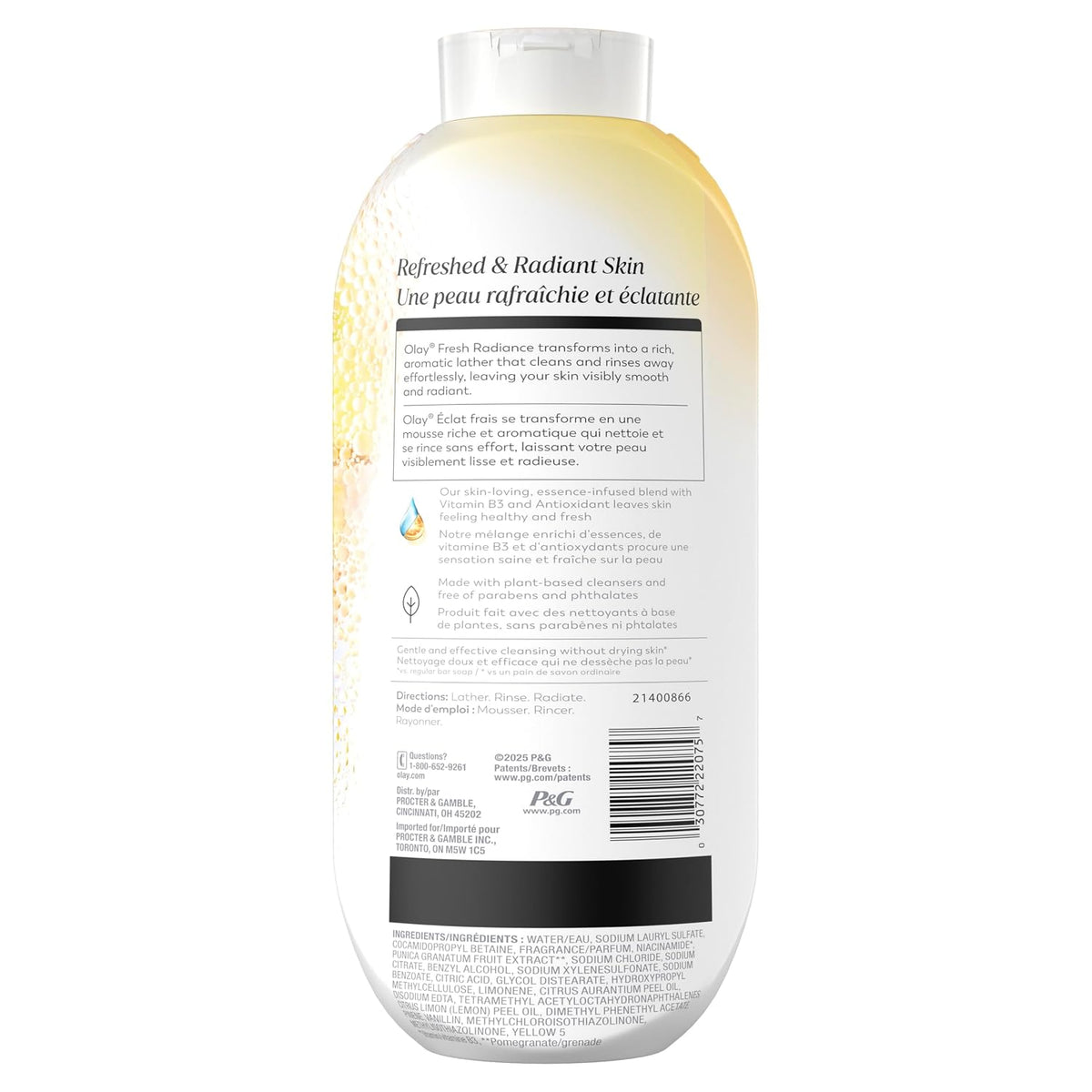 Olay | Body Wash Fresh Radiance Vitamin B3 Antioxidant Pineapple Coconut Water — 22 fl oz
