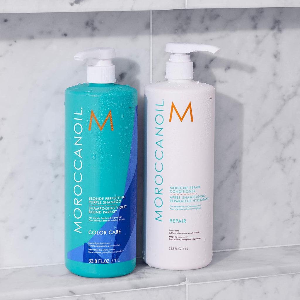 Moroccanoil | Blonde Perfecting Purple Shampoo — 33.8 fl oz