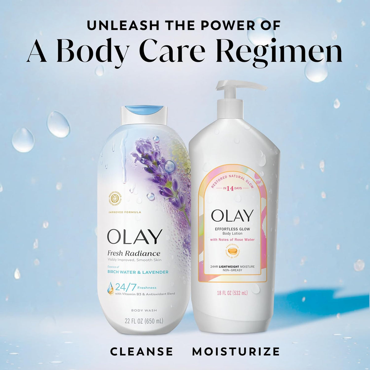 Olay | Body Wash Fresh Radiance Vitamin B3 Antioxidant Birch Water Lavender — 22 fl oz