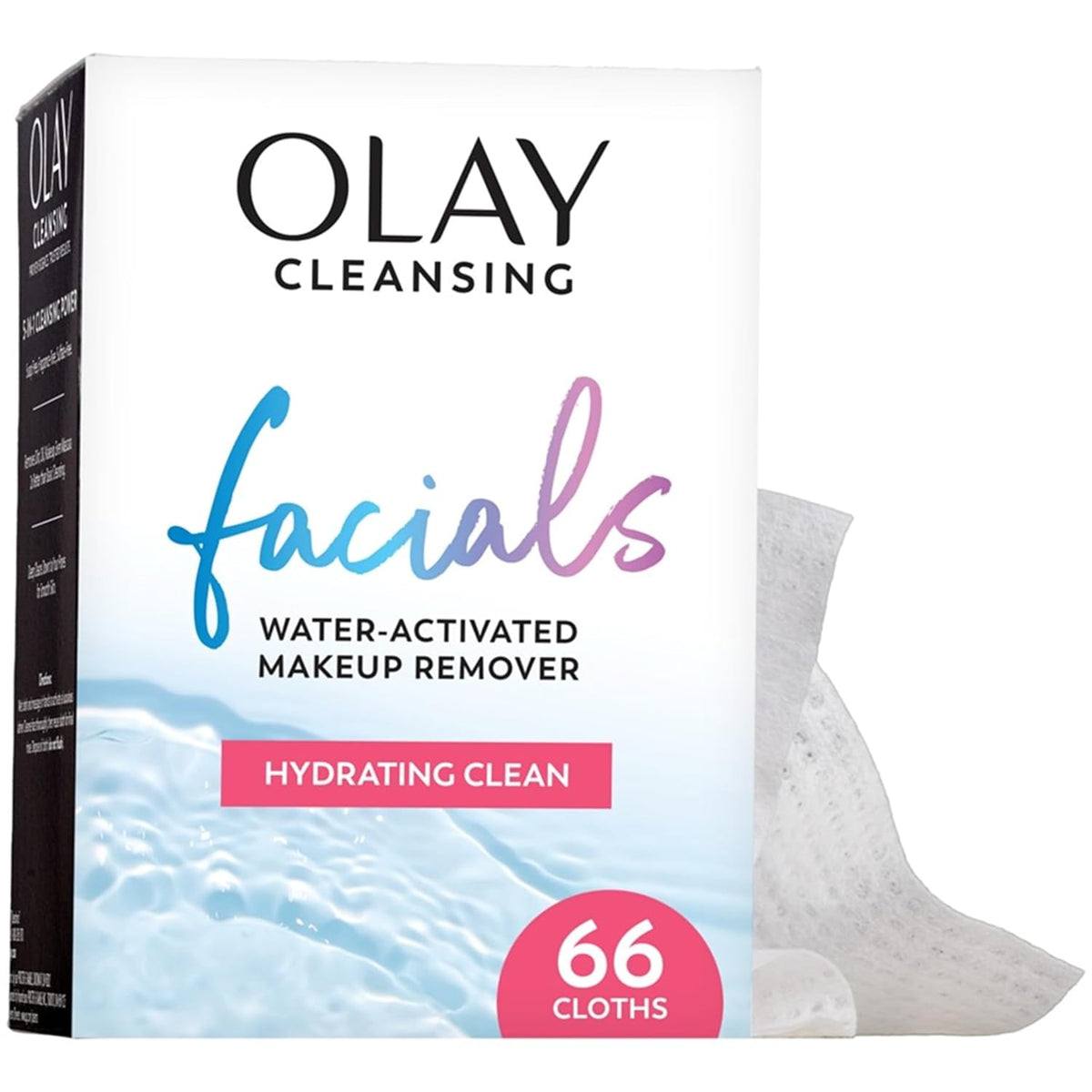 Olay | 5-in-1 Cleansing Cloths Face Wipes Makeup Remover Petroleum Jelly Fragrance Free — 66 Count