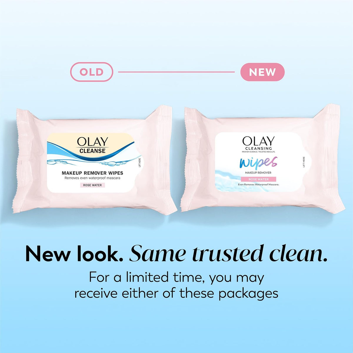 Olay | Facial Cleansing Wipes Rose Water Vitamin E Glycerin Makeup Remover — 75 Count (Pack of 3)