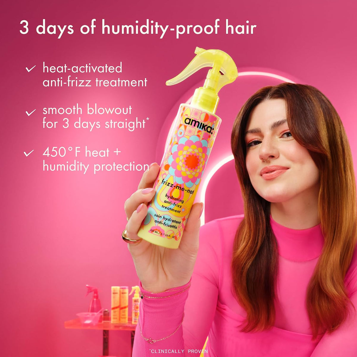 Amika | Forget Frizz Shampoo, Conditioner & Frizz Me Not Set — 3 Pieces, 20.4 fl oz Total