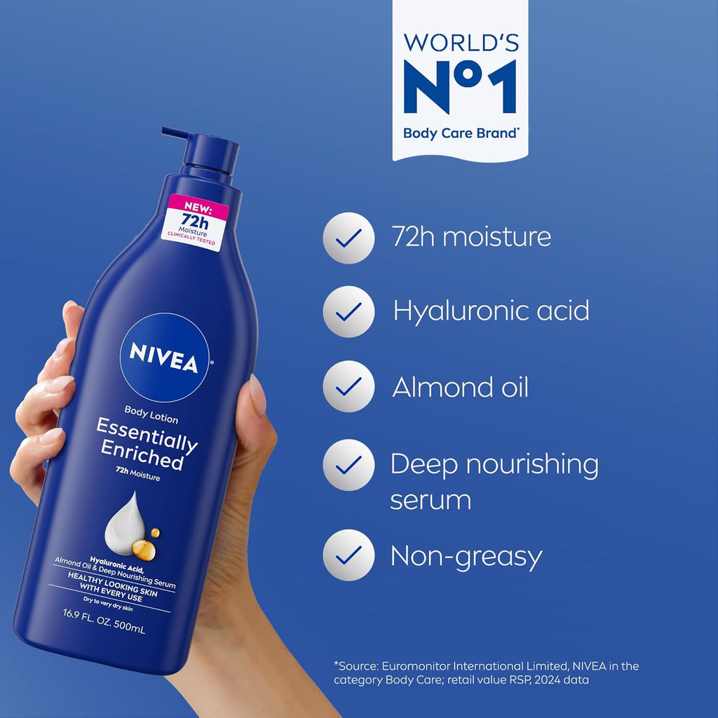 NIVEA Essentially Enriched Body Lotion for Dry to Very Dry Skin