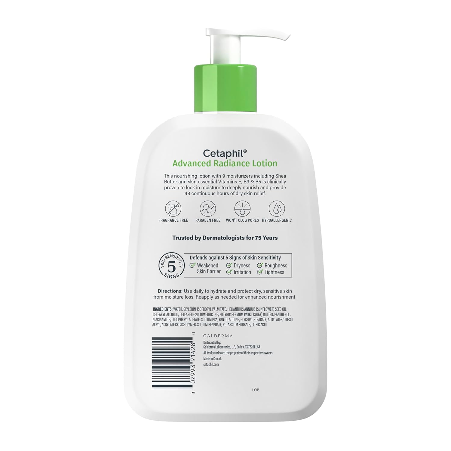 Cataphil Advanced Repair Lotion bottle with pump on a white background