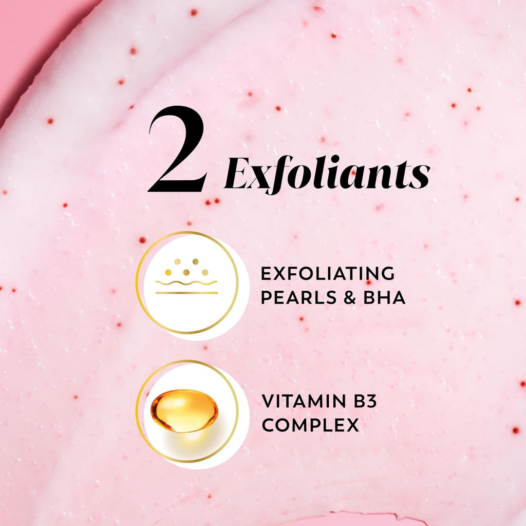 Olay | Exfoliating Body Scrub Vitamin B3 BHA Salicylic Acid Wild Rose Cherry Crème — 11 oz