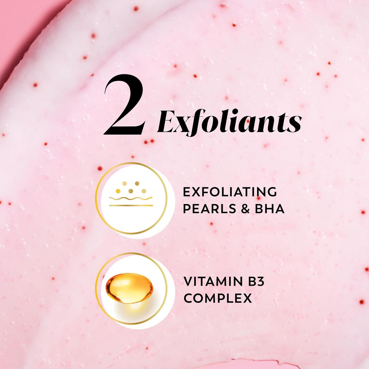 Olay | Exfoliating Body Scrub Vitamin B3 BHA Salicylic Acid Wild Rose Cherry Crème — 11 oz