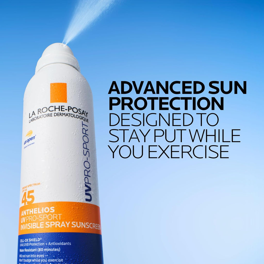 Anthelios Sport Sunscreen Spray SPF 45 by La Roche-Posay — 148ml (5 fl oz)