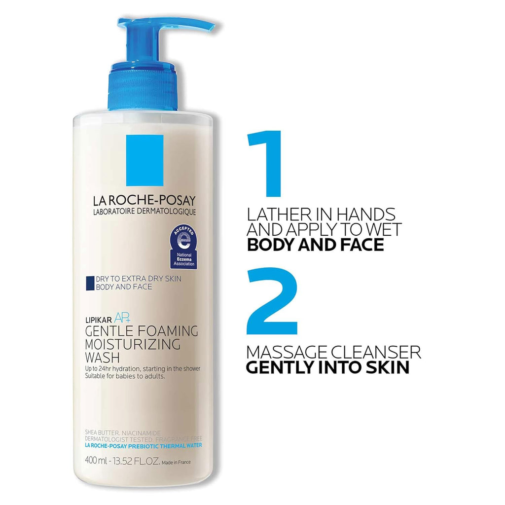 Lipikar Wash AP+ Moisturizing Body & Face Wash by La Roche-Posay — 13.5 fl oz