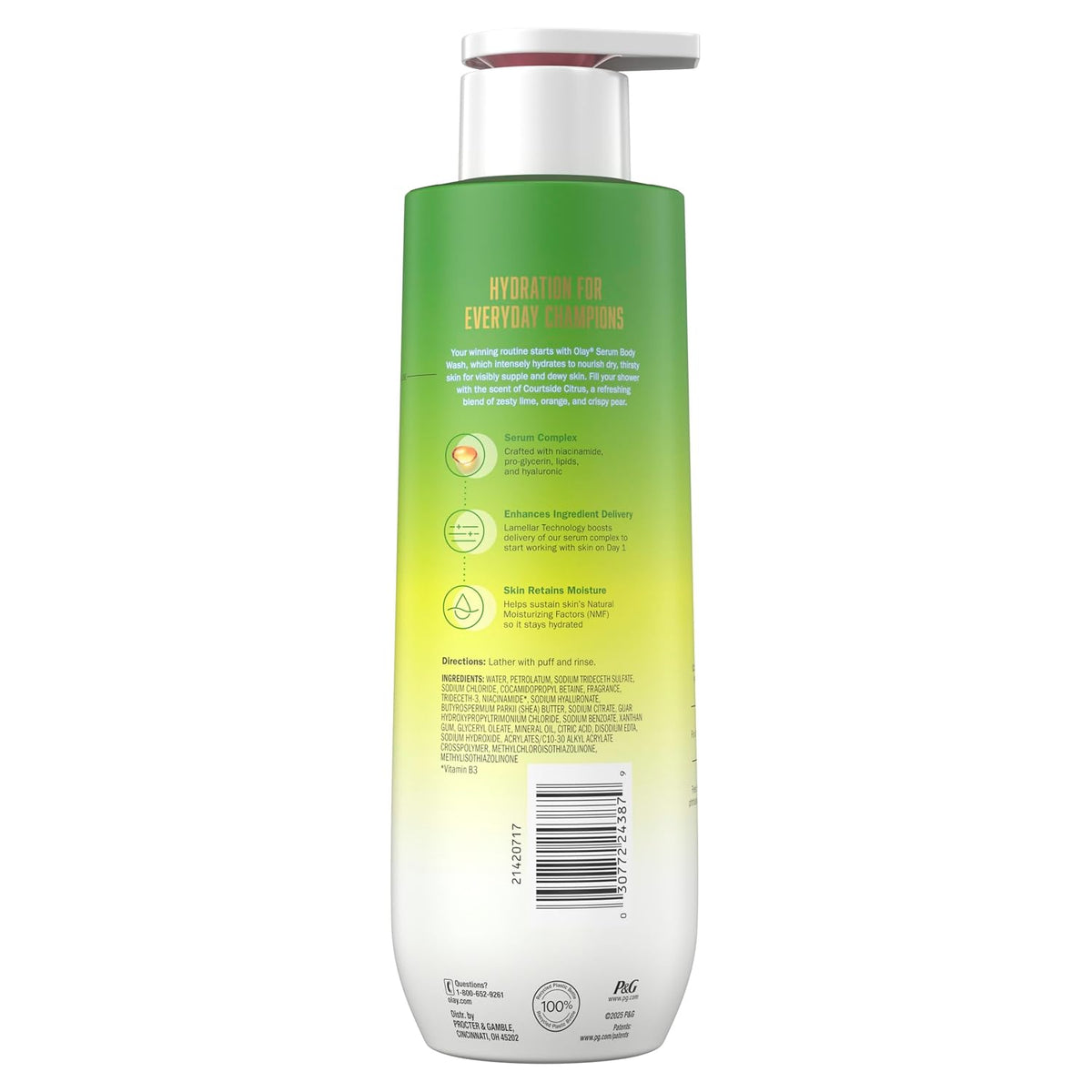 Olay | Body Wash Niacinamide Hyaluronic Acid Pro-Glycerin Courtside Citrus Lime Orange Pear Limited Edition — 20 fl oz
