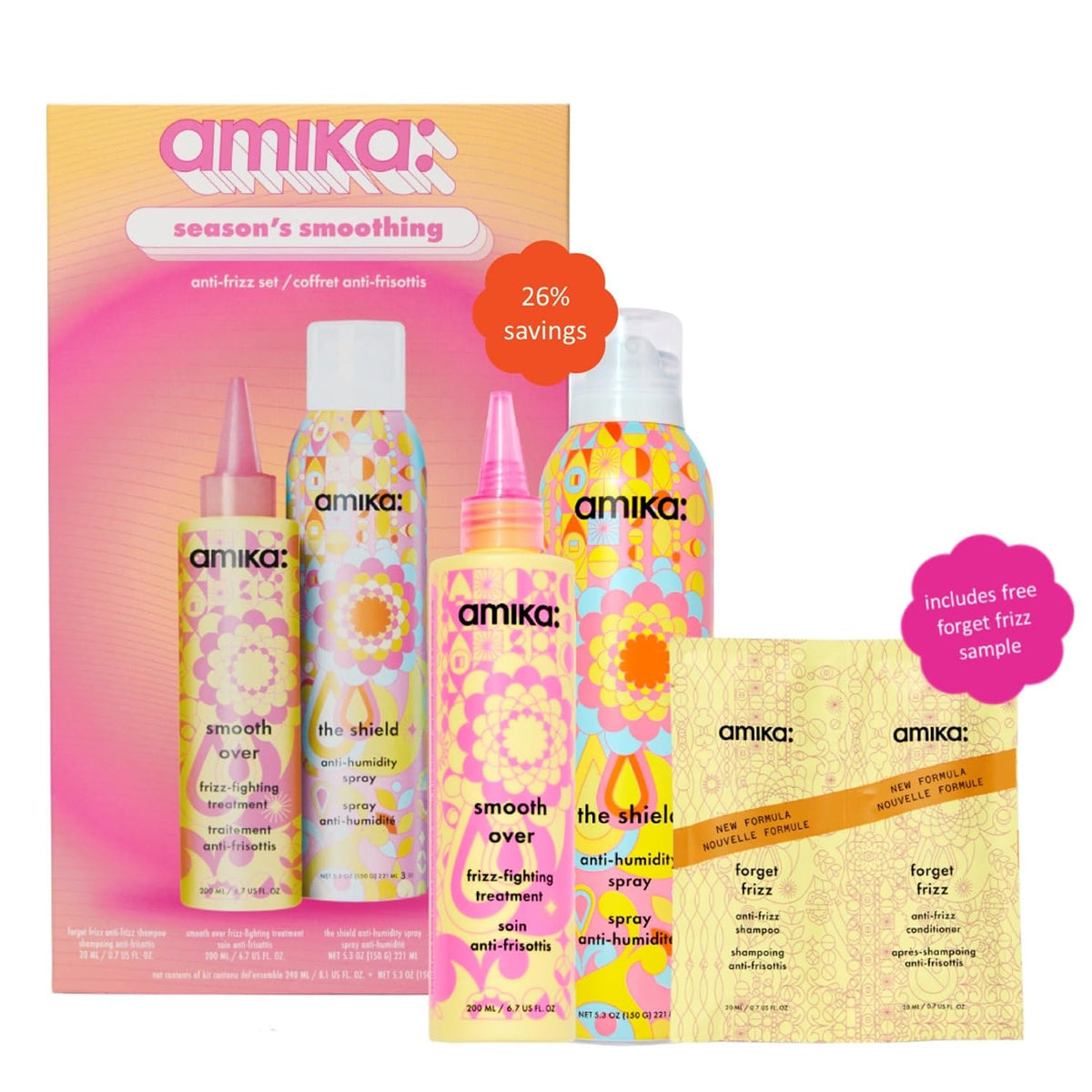Amika | Limited Edition Smoothing Set with The Shield & Smooth Over Mask