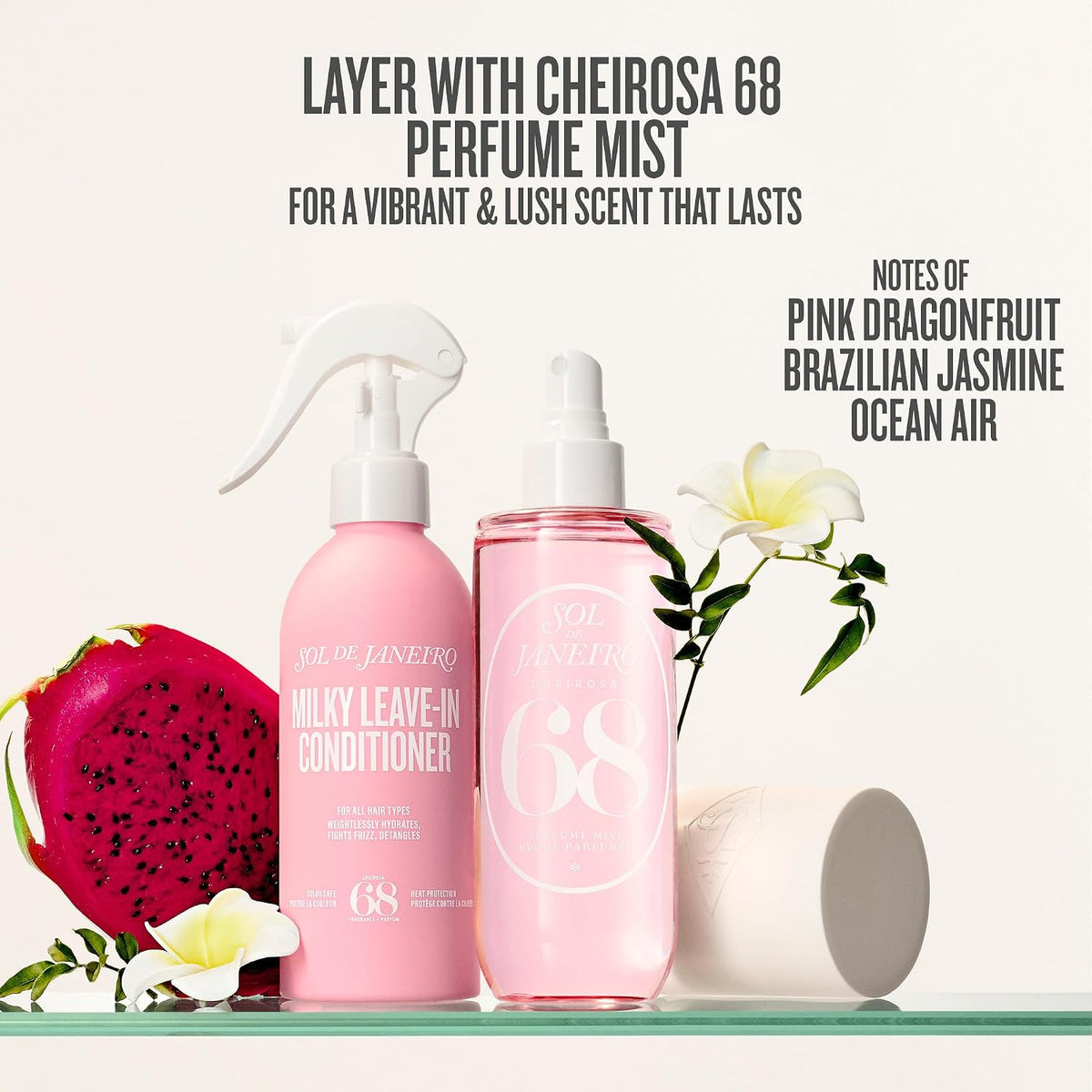 Sol de Janeiro | Milky Leave-In Conditioner Full Size & Travel Duo Cheirosa 68 — 7.1 oz & 2 oz