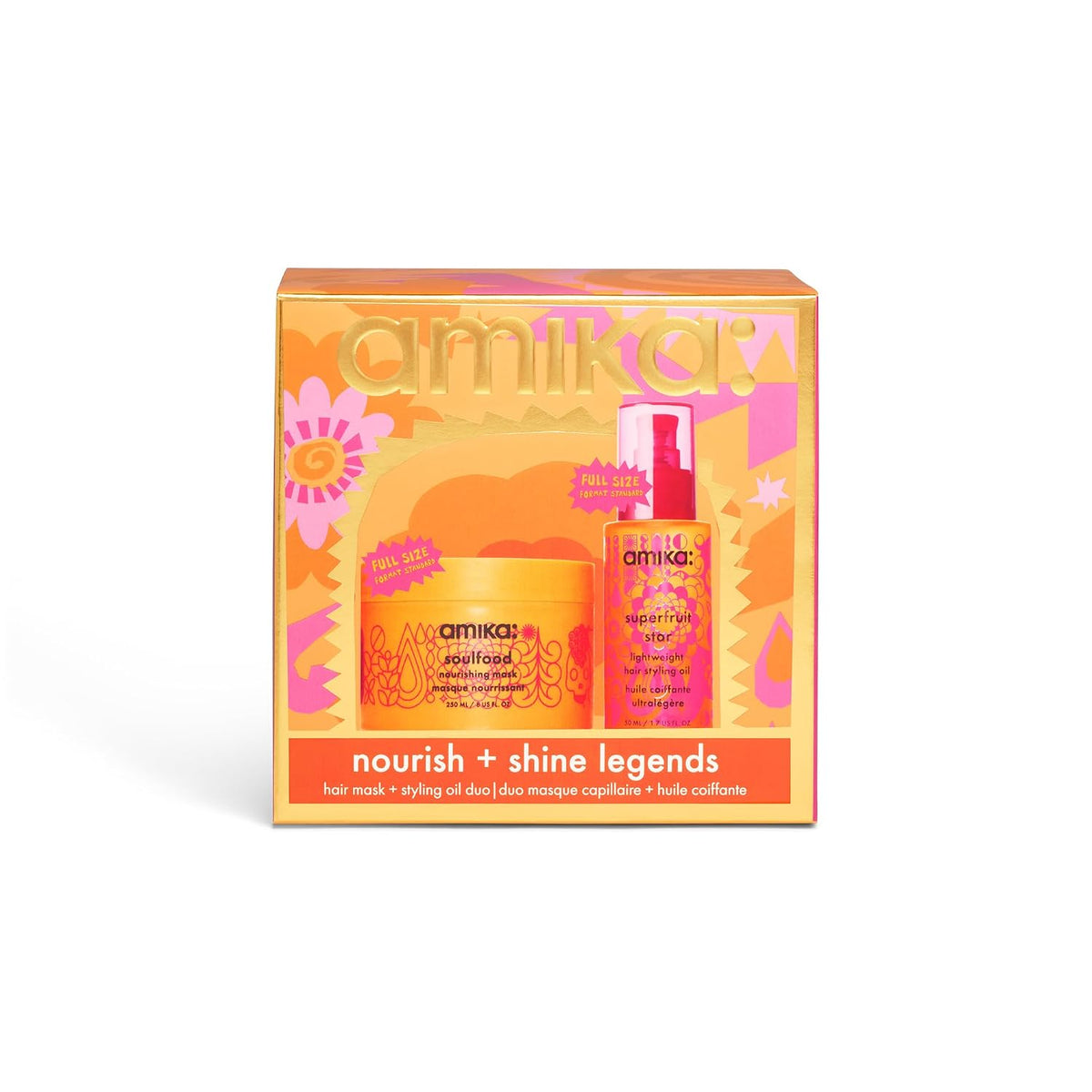 Amika | Soulfood Nourishing Mask & Superfruit Star Hair Oil Gift Set — 2 Pieces