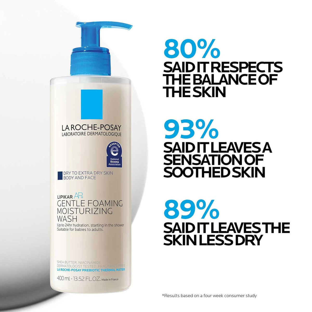 Lipikar Wash AP+ Moisturizing Body & Face Wash by La Roche-Posay — 13.5 fl oz