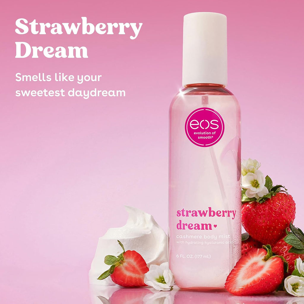 eos | Strawberry Dream Body Mist Hyaluronic Acid — 6 fl oz