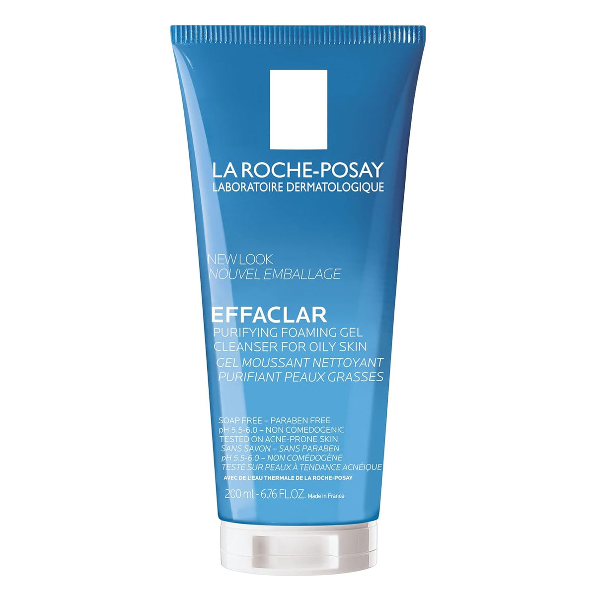 La Roche-Posay Effaclar cleanser tube on a white background
