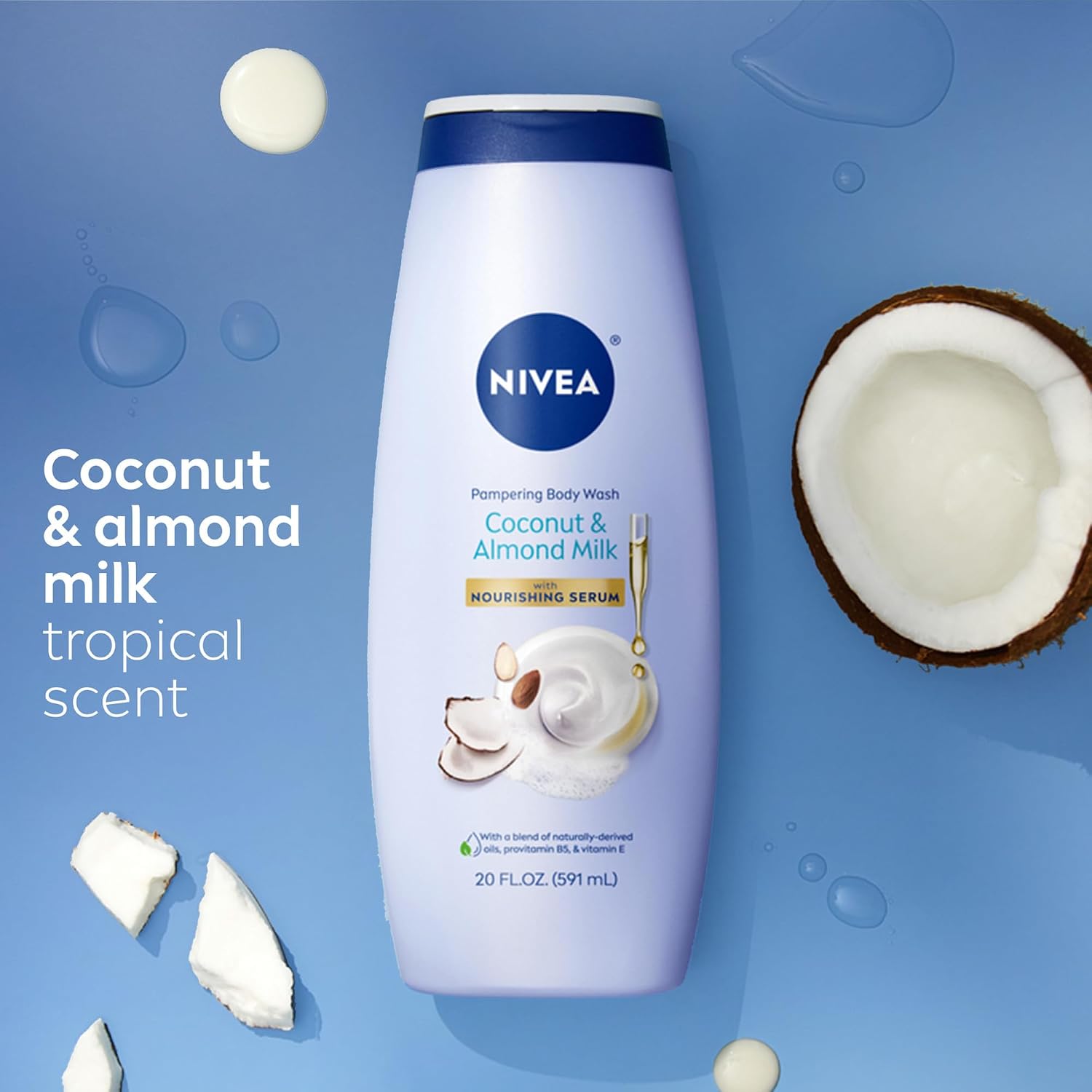 NIVEA Pampering Coconut & Almond Milk Body Wash