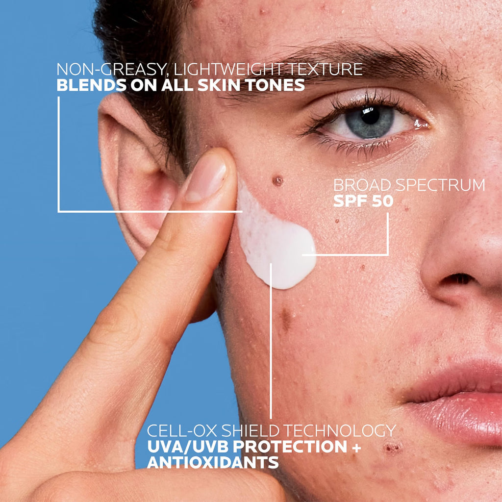 Effaclar Salicylic Acid Serum + Anthelios UV Clear Sunscreen SPF 50 Set by La Roche-Posay — 80ml (2.7 fl oz)