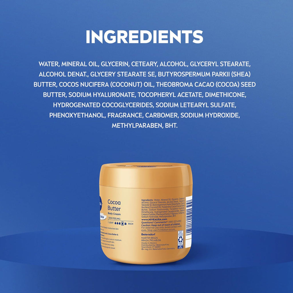 IVEA Cocoa Butter Body Cream with Deep Nourishing Serum