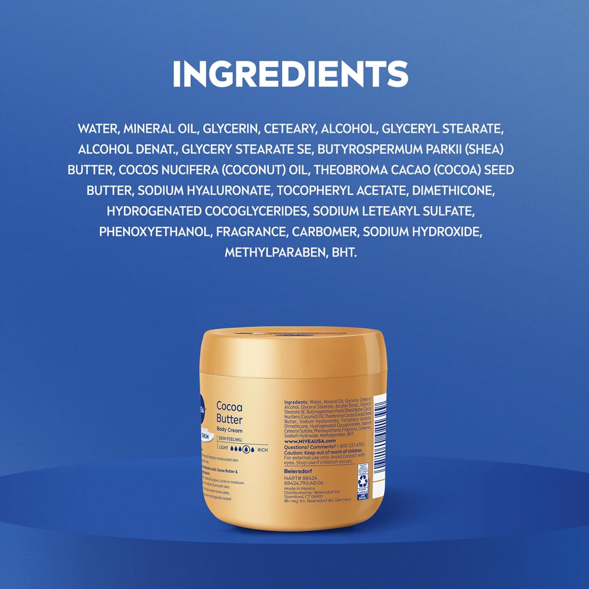 IVEA Cocoa Butter Body Cream with Deep Nourishing Serum