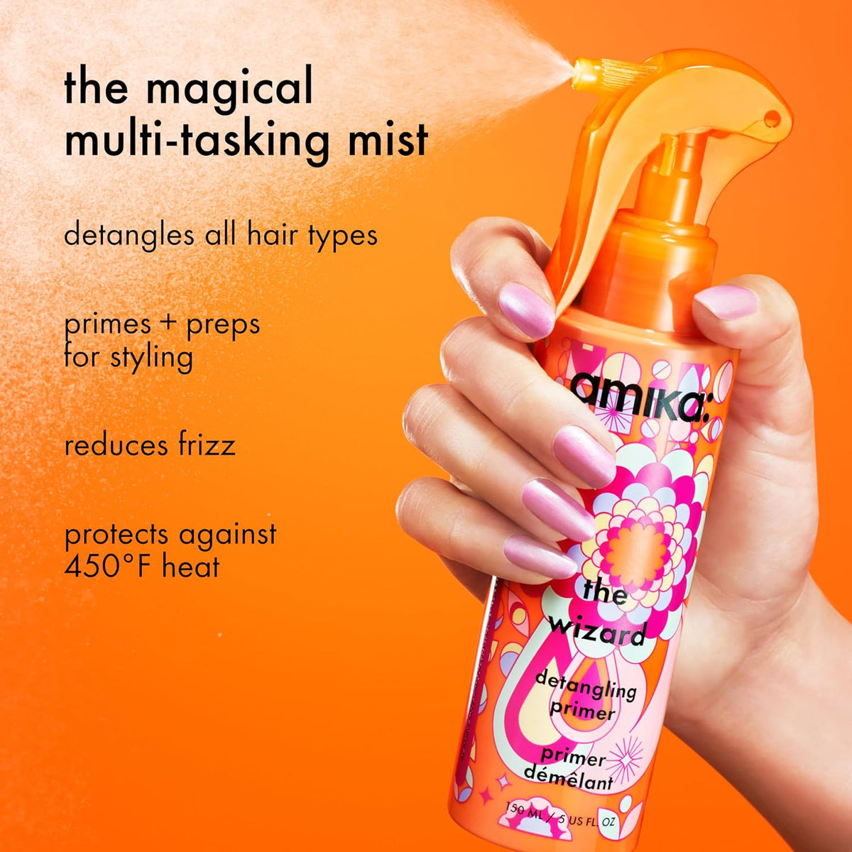 Amika | Lightweight Detangling & Heat Protecting Hair Priming Spray