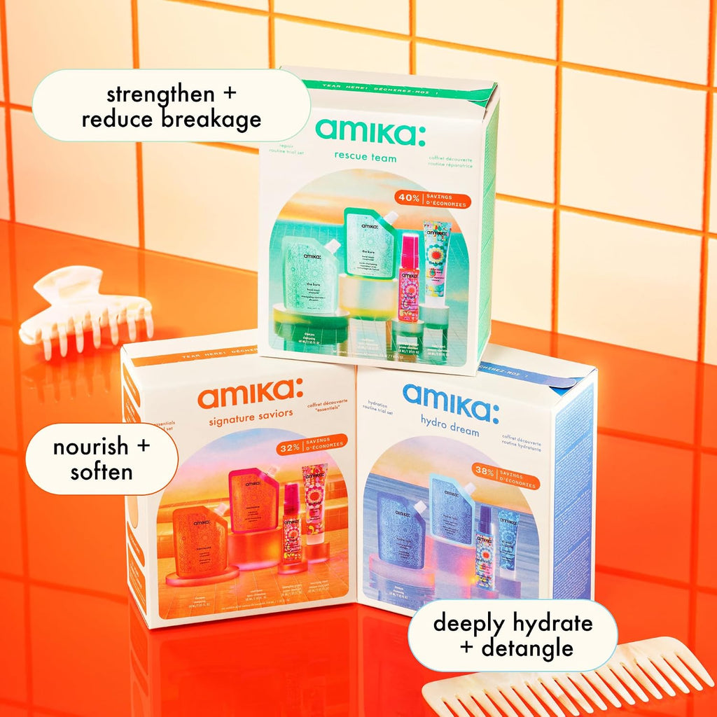 Amika | Normcore, Soulfood & The Wizard Travel Set — 4 Pieces, 7 fl oz Total