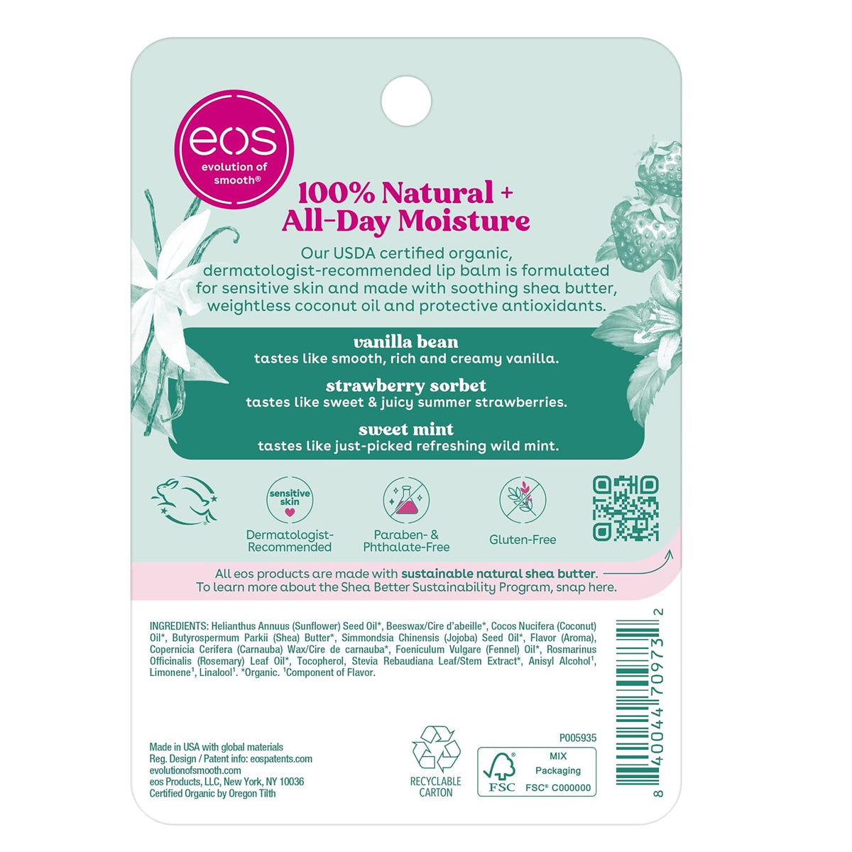 eos | Organic Lip Balm Variety Pack — 3 Pack